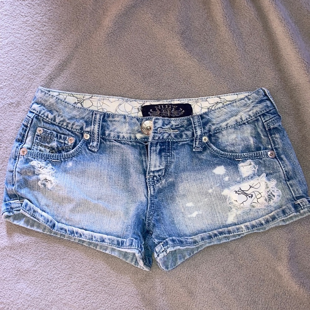 Hint Brand Denim Short-Shorts